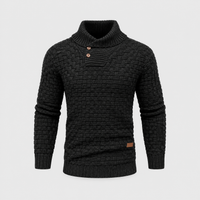 Pierre | Maglione Uomo Termico in Maglia Testurizzata | Vestibilità Regolare | Nero, Grigio, Blu e Altri | Taglie S-2XL