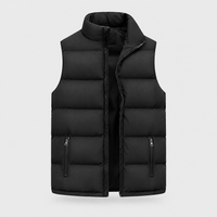 Elia | Gilet Uomo Invernale Imbottito Trapuntato | Smanicato con Zip per Strati | Nero, Blu, Rosso | Taglie M-5XL