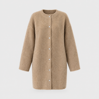 Cardigan Donna Oversize Fluffy in Maglia con Bottoni | Sei Colori Autunnali | Look Cosy | Taglie XS-2XL