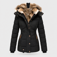 Aisa | Cappotto Donna Invernale con Fodera in Pelo | Vestibilità Aderente | Nero, Beige, Rosso e Altri | Taglie S-5XL
