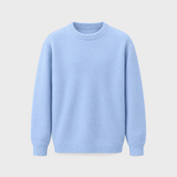 Maglione Uomo Girocollo Morbido in Misto Mohair | Vestibilità Rilassata | Layering Smart-Casual | Taglie M-4XL