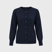 Cardigan Donna in Maglia Morbida con Bottoni Frontali | Nove Colori | Taglia Unica