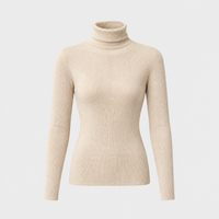 Maglione Donna Dolcevita Slim-Fit Cloudsoft in Cashmere | Otto Colori Delicati | Taglie XS-2XL