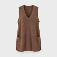 Gilet Donna Cosy in Maglia Smanicato | Cinque Colori Naturali | Layering Autunnale | Taglie S-2XL