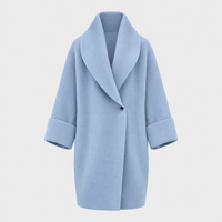 Cappotto Donna Oversize Longline con Collo Largo Invernale | Sei Colori | Taglie S-5XL