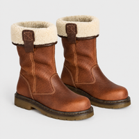 Stivaletti Donna Slip-On Metà Polpaccio in Materiale Morbido Foderati | Marrone | Taglie EU 35-43