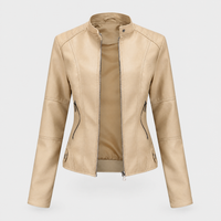Giacca Donna Cropped dal Look Sleek con Zip Collo Alto | Cinque Colori | Taglie XS-3XL