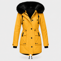Cappotto Donna Invernale Fitted in Peluche con Cappuccio | Sei Colori | Taglie S-5XL