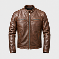 Giacca Uomo Trapuntata Biker Vintage dal Look Sleek con Zip | Tre Colori | Taglie XS-3XL