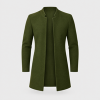 Blazer Uomo in Lana Slim-Fit Senza Colletto Aperto Frontalmente | Cinque Colori | Taglie M-3XL
