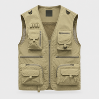 Gilet Uomo Multi-Tasca Outdoor Leggero da Pesca | Cinque Colori | Taglie S-5XL