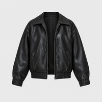 Giacca Donna Oversize dal Look Sleek con Zip Vestibilità Rilassata | Marrone Nero | Taglie S-2XL