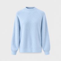 Maglione Donna Vestibilità Rilassata Collo Mock Cloudsoft in Cashmere | Sei Colori | Taglie S-3XL