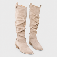 Stivali Ortopedici Donna al Ginocchio Slouch Morbido | Beige Marrone Nero Grigio | Taglie EU 35-43