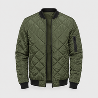 Bomber Uomo Trapuntato Leggero con Zip | Nero Verde Blu | Taglie S-3XL