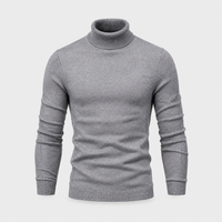 Maglione Uomo Dolcevita a Maglia Casual | Otto Colori | Vestibilità Regolare | Taglie S-2XL
