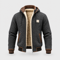 Bomber Uomo Trapuntato Foderato in Pile con Cappuccio e Zip | Cinque Colori | Range Taglie Plus | Taglie S-5XL