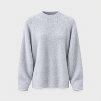 Maglione Donna Vestibilità Rilassata Collo Mock Cloudsoft in Misto Cashmere | Sei Colori | Taglie S-3XL