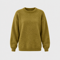 Maglione Donna Girocollo Vestibilità Rilassata Cloudsoft in Misto Cashmere | Khaki Blu Rosa Grigio Nero | Taglie S-3XL