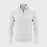 Maglione Uomo Casual con Collo Zip | Nove Colori | Vestibilità Regolare | Layering Autunno Inverno | Taglie S-3XL