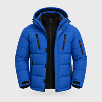 Giacca Uomo Invernale Heavy-Duty con Cappuccio | Blu Grigio Nero Arancio Verde | Taglie S-3XL