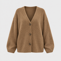 Cardigan Donna Cozy Scollo a V con Bottoni | Quattordici Colori | Range Massimo | Taglie XS-2XL