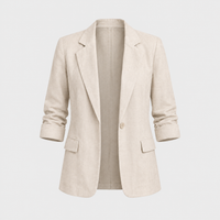 Blazer Cappotto Donna Isolante in Lana Monobottone | Vestibilità Rilassata | Sei Colori | Taglie S-5XL