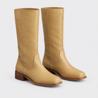 Stivali Donna al Ginocchio dal Look Sleek con Tacco Stacked | 5 Colori | Taglie EU 35-43