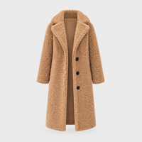 Cappotto Donna Oversized Lungo Teddy in Pile | 4 Colori | Taglie S-5XL