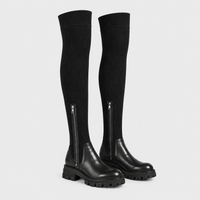 Stivali Donna al Ginocchio con Tacco | 2 Colori | Taglie EU 35-42