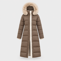 Piumino Donna Lungo Invernale con Colletto Alto | 8 Colori | Taglie S-2XL