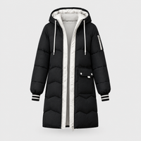 Giacca Donna Lunga Invernale con Cappuccio Calda | 5 Colori | Taglie S-2XL