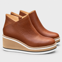 Stivaletti Donna Chelsea Slip-On con Plateau Wedge | 5 Colori | Taglie EU 35-43