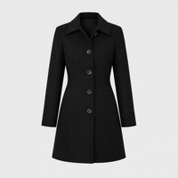 Cappotto Donna Monopetto Strutturato Midi Invernale | 5 Colori | Taglie S-2XL