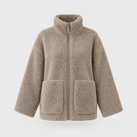 Cappotto Donna Invernale Vestibilità Rilassata Teddy Zip-Up | 3 Colori | Taglie S-XL