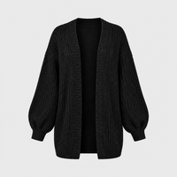 Cardigan Donna Oversized Aperto Vestibilità Rilassata in Maglia | 5 Colori | Taglie S-3XL