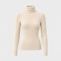 Maglione Donna Slim-Fit in Cashmere Collo Alto | 8 Colori | Taglie XS-2XL