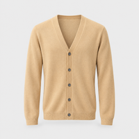 Cardigan Uomo con Scollo a V e Bottoni in Cashmere Blend | 6 Colori | Taglie XS-3XL