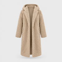 Cappotto Donna Longline con Cappuccio in Peluche | 9 Colori | Taglie S-4XL
