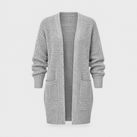 Cardigan Donna Aperto Waffle-Knit Vestibilità Rilassata | 4 Colori | Taglie S-XL