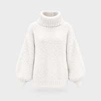 Maglione Donna Oversized Chunky Knit Collo Alto | 4 Colori | Taglie S-2XL