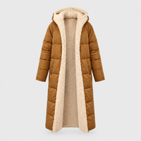 Cappotto Donna Lungo Trapuntato con Cappuccio Foderato in Pile | 7 Colori | Taglie S-3XL