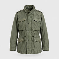 Giacca Uomo Field Militare Vintage con Cappuccio Nascosto e Tasche Cargo | 2 Colori | Taglie S-5XL