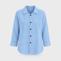 Giacca Donna Leggera in Cotone con Bottoni | 9 Colori | Taglie S-3XL