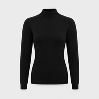 Maglione Donna Slim-Fit in Cashmere Blend Collo Alto | 14 Colori | Taglie S-3XL