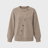 Cardigan Donna Vestibilità Rilassata Layering con Bottoni in Maglia | 3 Colori | Taglie XS-4XL