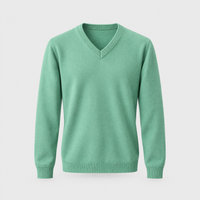 Maglione Uomo Scollo a V in Cashmere Blend | 6 Colori | Taglie XS-3XL