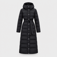 Paola | Giubbotto Invernale Donna Lungo con Cintura | Cappuccio in Pelliccia Sintetica | 5 Colori | Taglie S-3XL