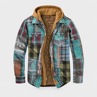 Gilet Uomo Patchwork Motivo Check | Silhouette Strutturata Casual | Multicolore Verde Menta Grigio | Taglie S-5XL