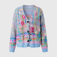 Maglione Donna Cozy Colorato a Maglia | Blu Verde Rosa Viola | Range Taglie Plus | Taglie S-5XL